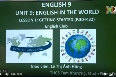 MÔN TIẾNG ANH – LỚP 9 | UNIT 9 – ENGLISH IN THE WORLD – LESSON 1: GETTING STARTED | 9H15 NGÀY 30.3.2020